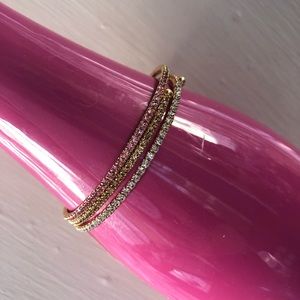 Lisa Freede 3 Line Crystal Wrap Bracelet